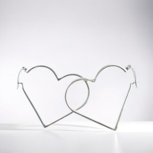 Silver Heart Earrings